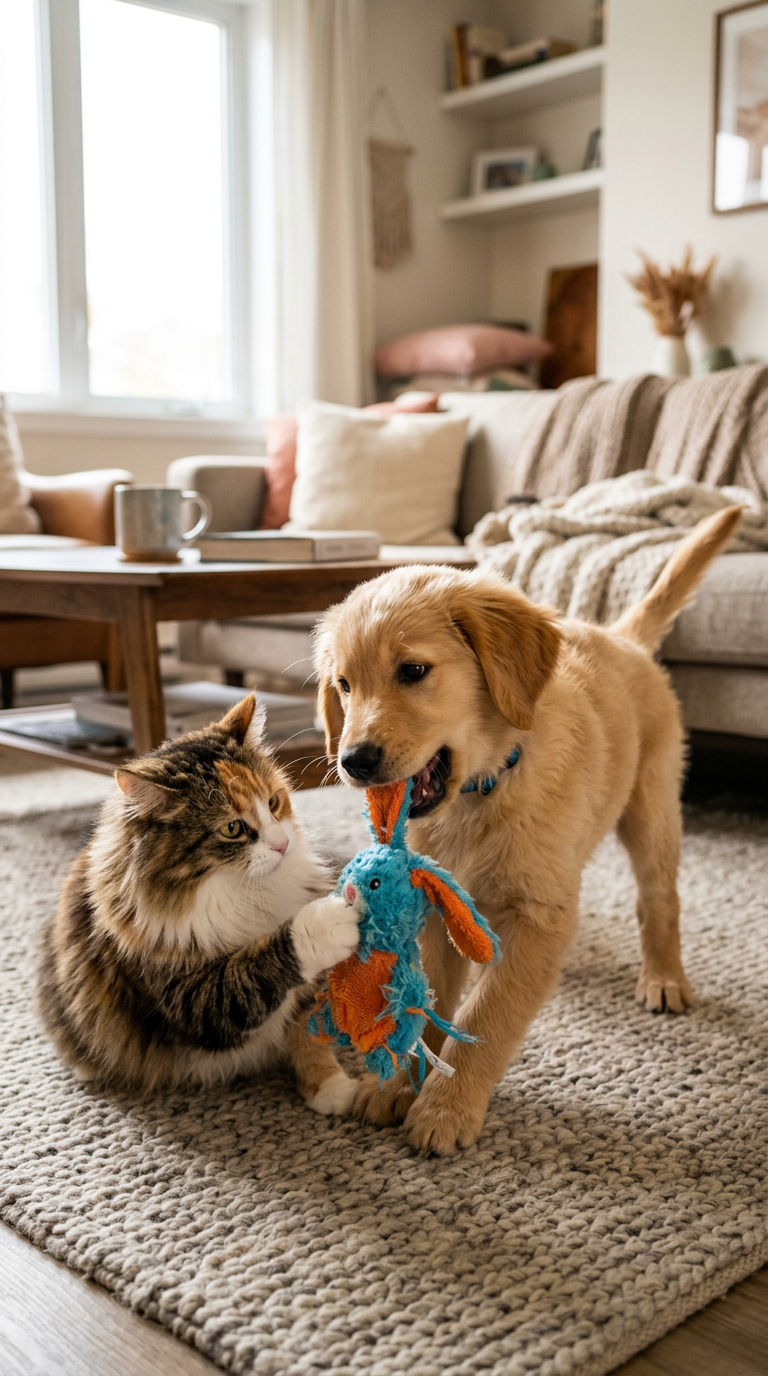 Pet Plush Toy Cat Dog Puzzle Toy Cute Animals Bite Resistant Interactive Squeaky Pet Dog Teeth Cleaning Chew Toy Pet Supplies