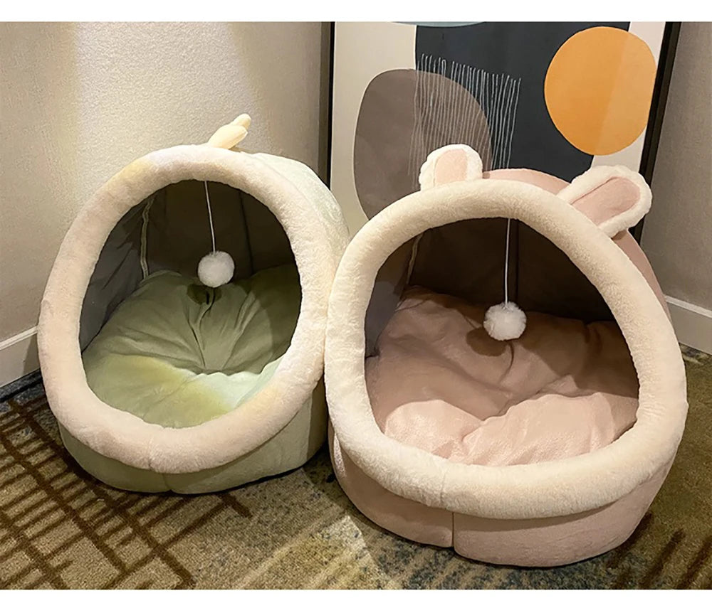 Cozy Deep Sleep Cat Cave Bed š¾