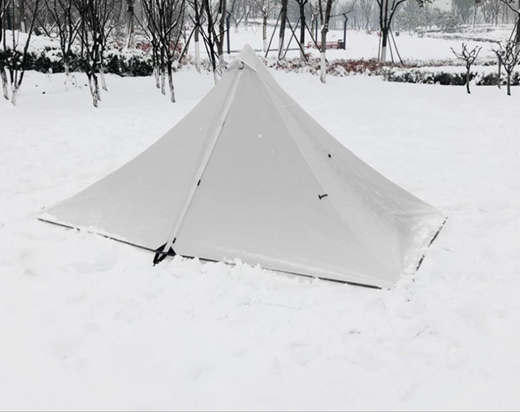 Rodless Portable Pyramid Camping Tent - Outdoor Gear
