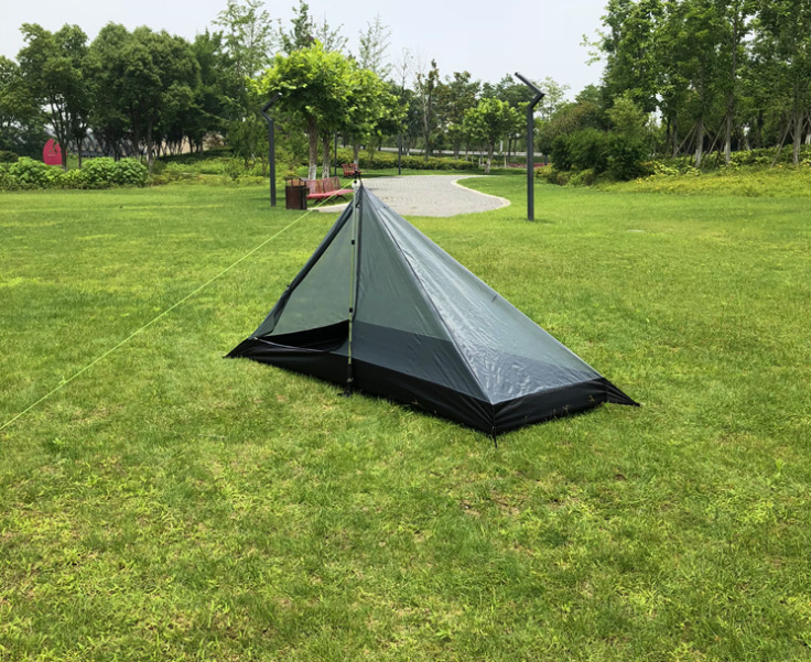 Rodless Portable Pyramid Camping Tent - Outdoor Gear