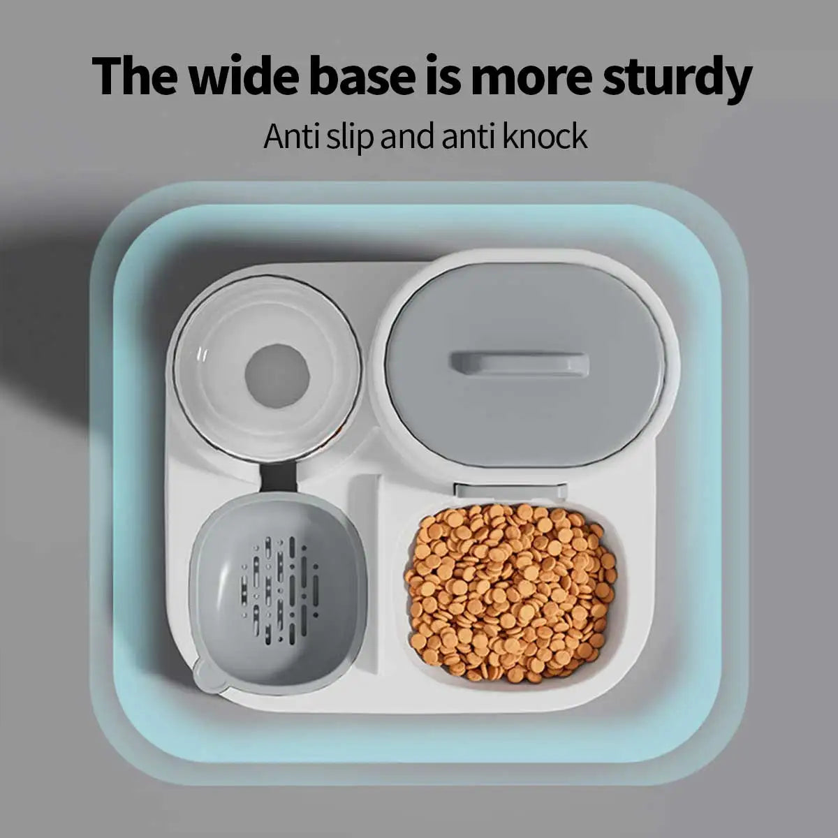 ZILO Smart Pet Feeder & Water Station – 2-in-1 Food and Water Bowl for Cats & Dogs