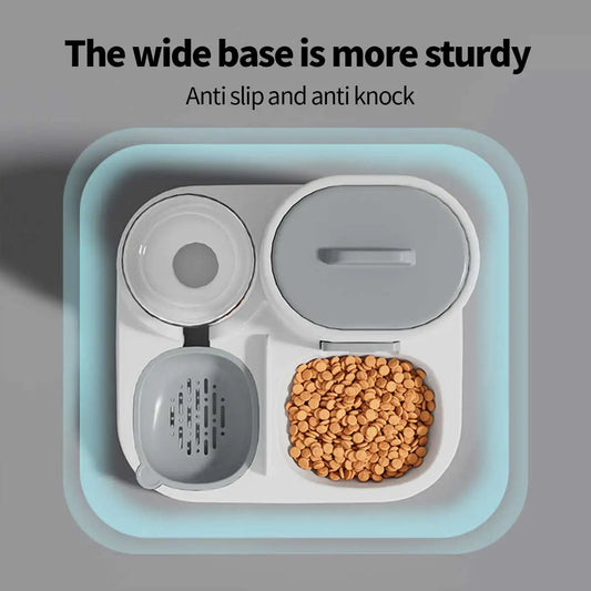 ZILO Smart Pet Feeder & Water Station – 2-in-1 Food and Water Bowl for Cats & Dogs