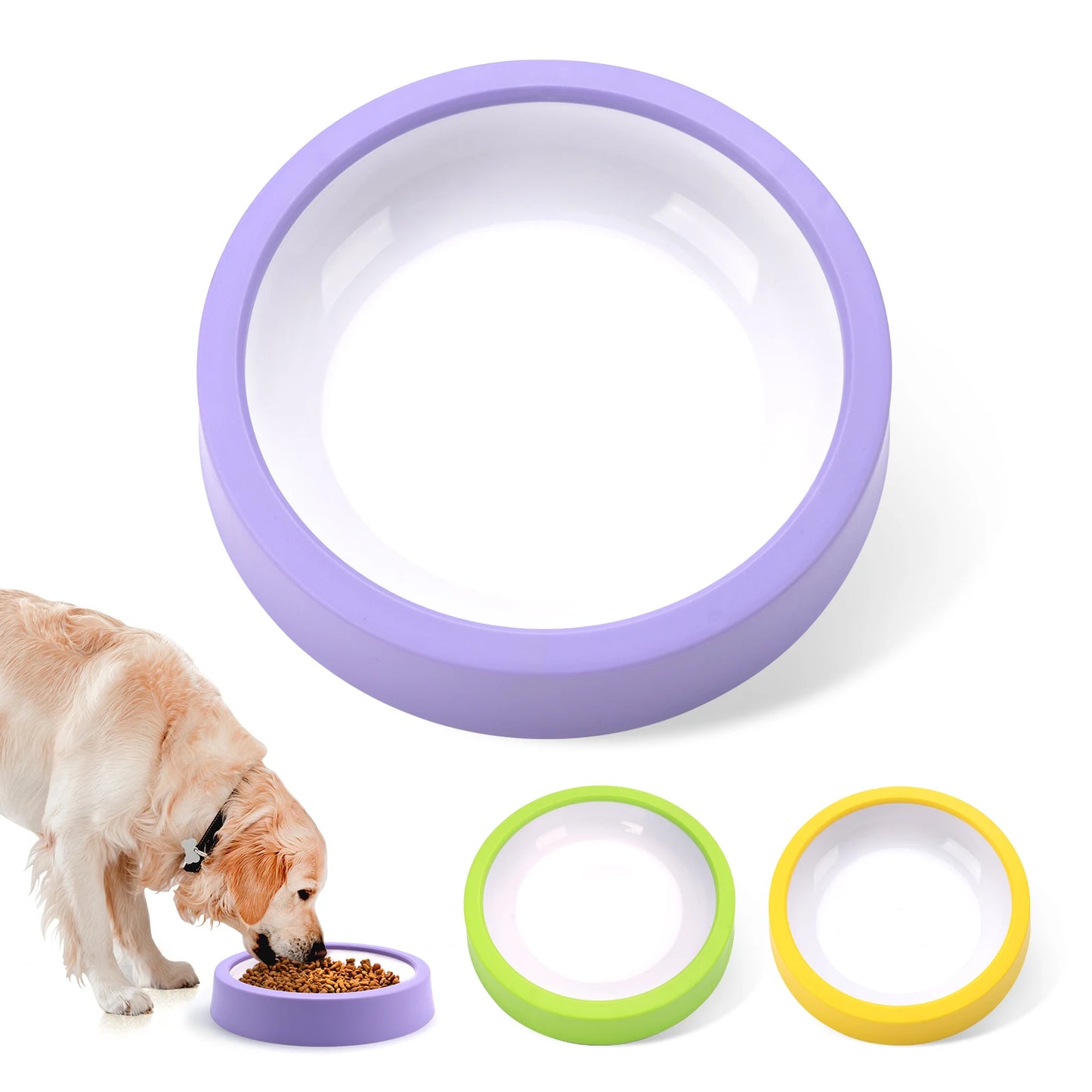 ZILO Slow Feeder Dog Bowl – Anti-Slip Puzzle Feeding Bowl for Healthy Slow Eating, Fun Interactive Pet Bowl for Small & Medium Dogs