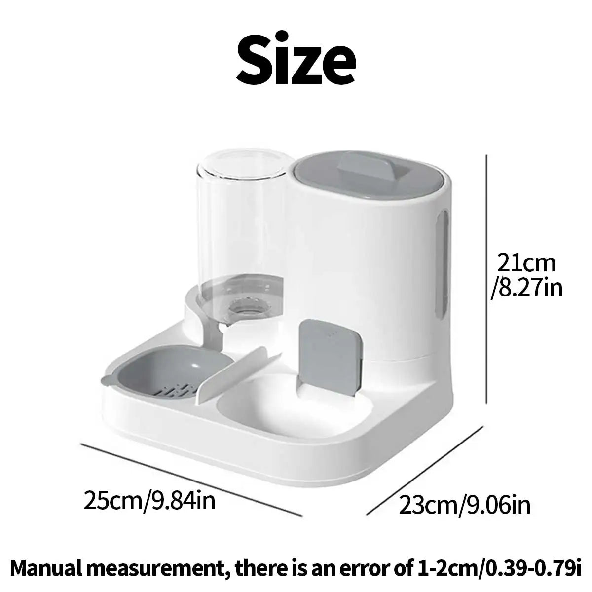 ZILO Smart Pet Feeder & Water Station – 2-in-1 Food and Water Bowl for Cats & Dogs