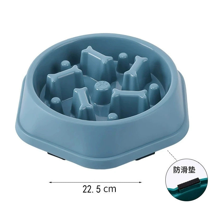 Interactive Slow Feeder Dog Bowl – Anti-Choking Non-Slip Puzzle Food Bowl for Dogs