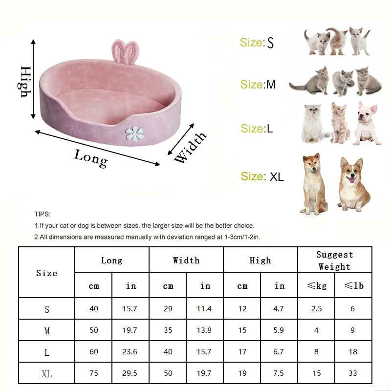 Plush puppy bed