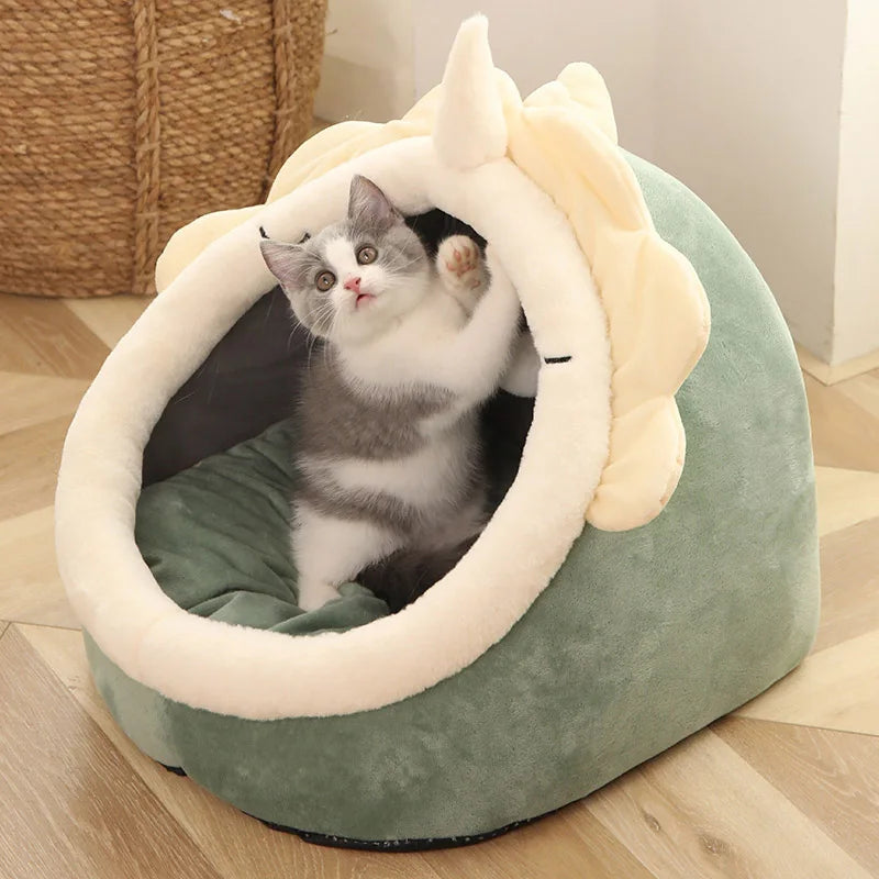 Cozy Deep Sleep Cat Cave Bed 🐾