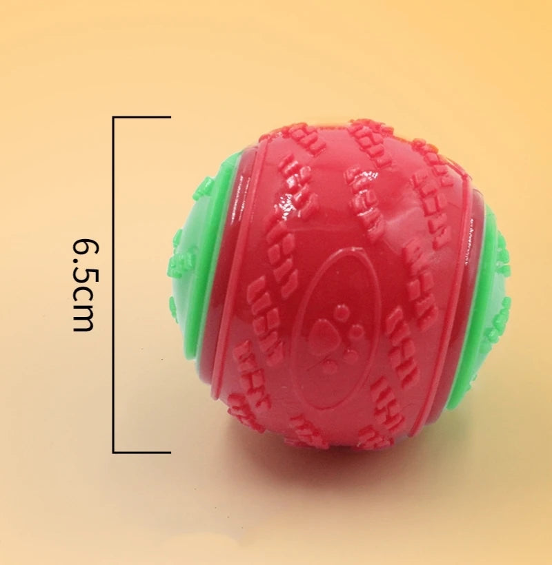 ZiloPets Interactive Squeaky Dog Ball – Durable Chew Toy for Teeth Cleaning & Play