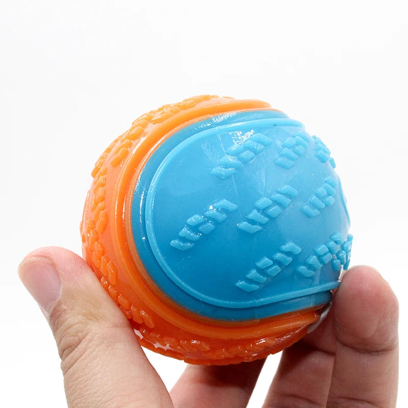 ZiloPets Interactive Squeaky Dog Ball – Durable Chew Toy for Teeth Cleaning & Play