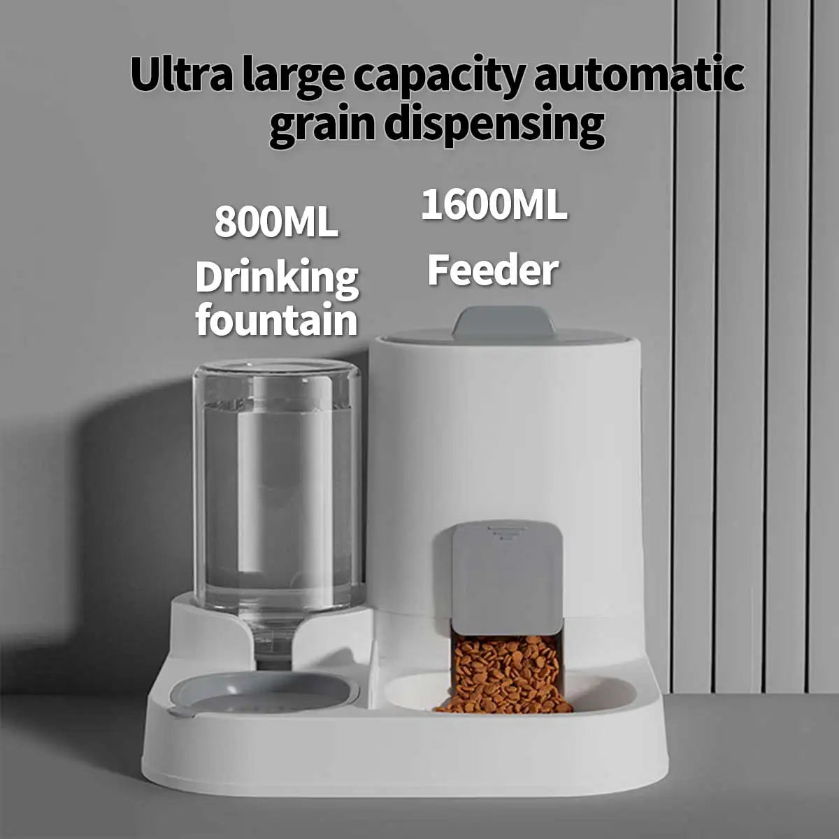 ZILO Smart Pet Feeder & Water Station – 2-in-1 Food and Water Bowl for Cats & Dogs