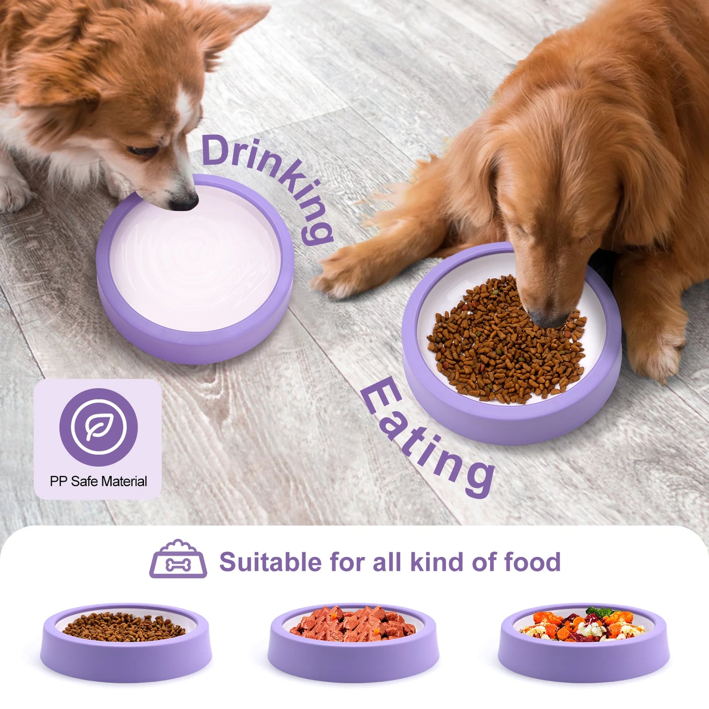 ZILO Slow Feeder Dog Bowl – Anti-Slip Puzzle Feeding Bowl for Healthy Slow Eating, Fun Interactive Pet Bowl for Small & Medium Dogs