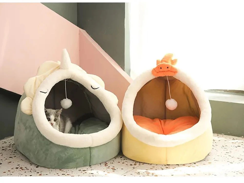 Cozy Deep Sleep Cat Cave Bed 🐾