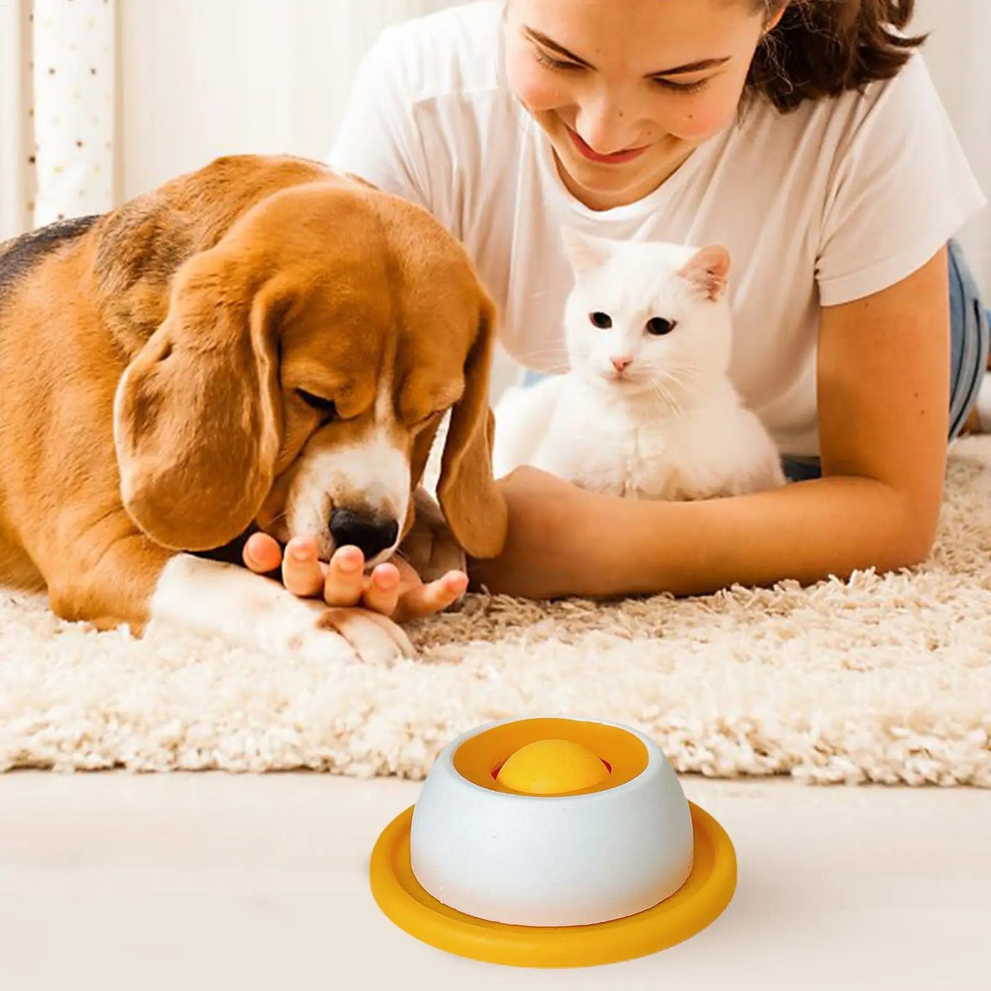 ZILO Interactive Dog Puzzle Feeder Bowl – Slow Treat Dispenser for Smart & Healthy Pets