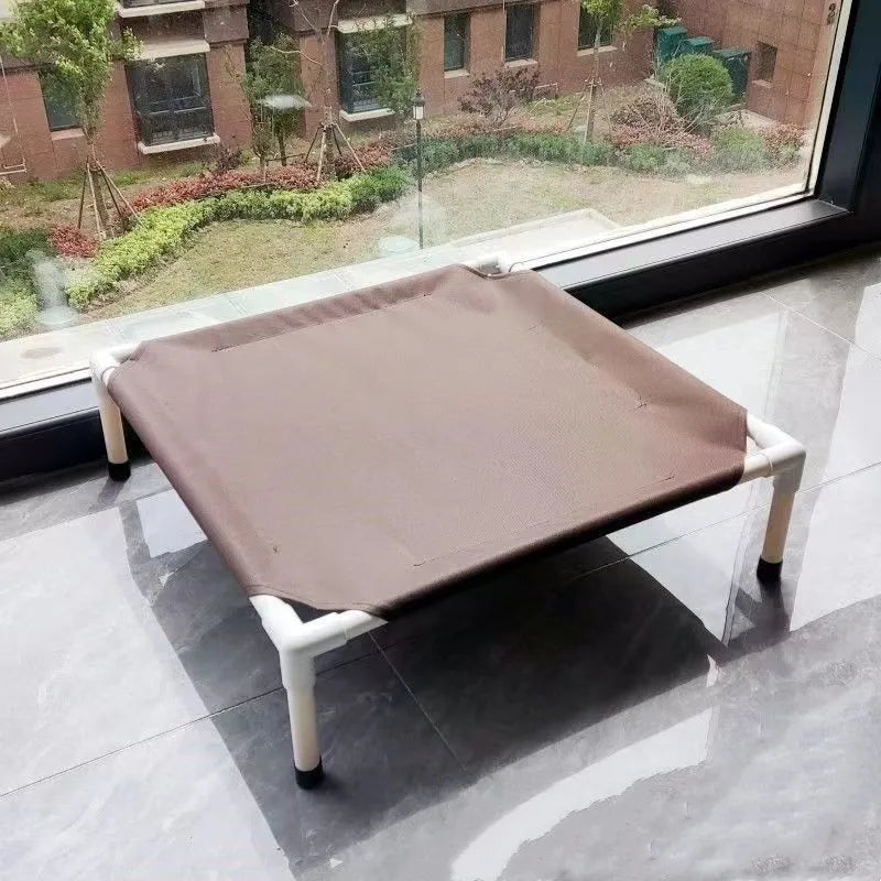 Elevated Cooling Pet Bed – Portable Raised Dog & Cat Bed with Washable Fabric