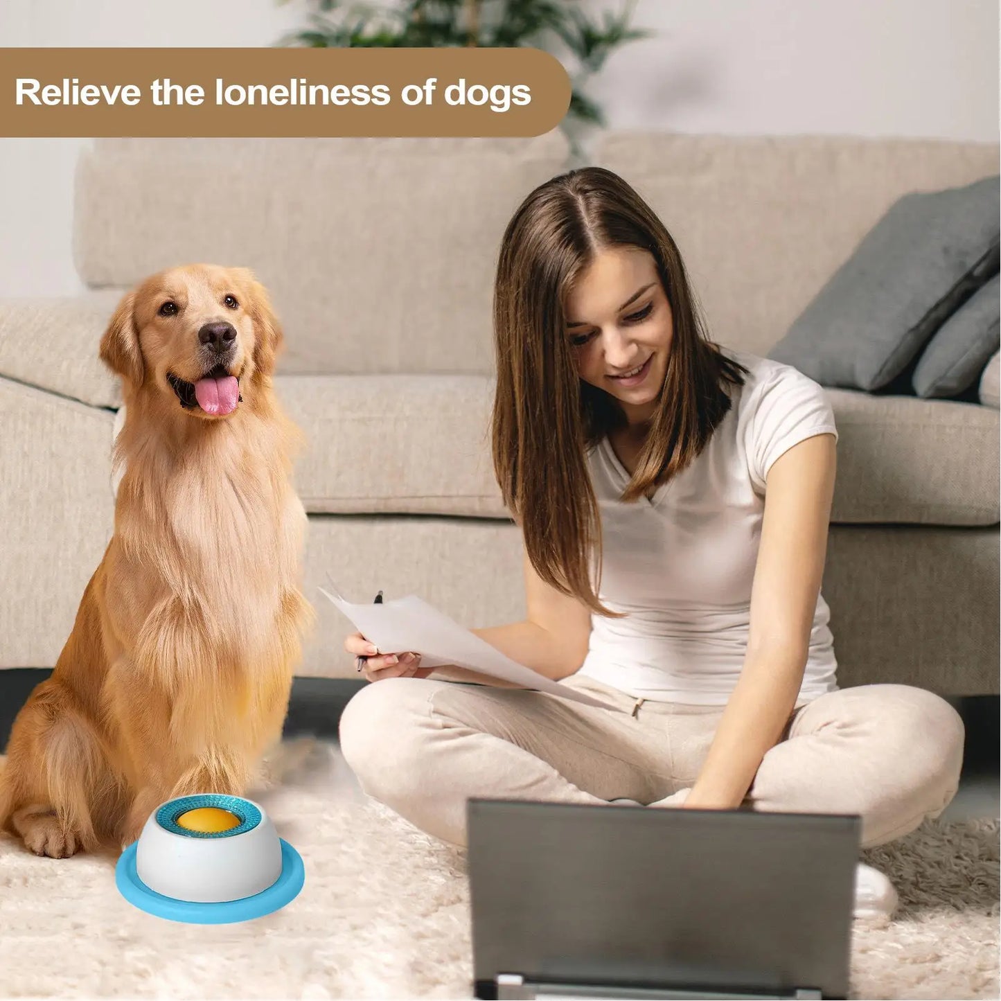 ZILO Interactive Dog Puzzle Feeder Bowl – Slow Treat Dispenser for Smart & Healthy Pets