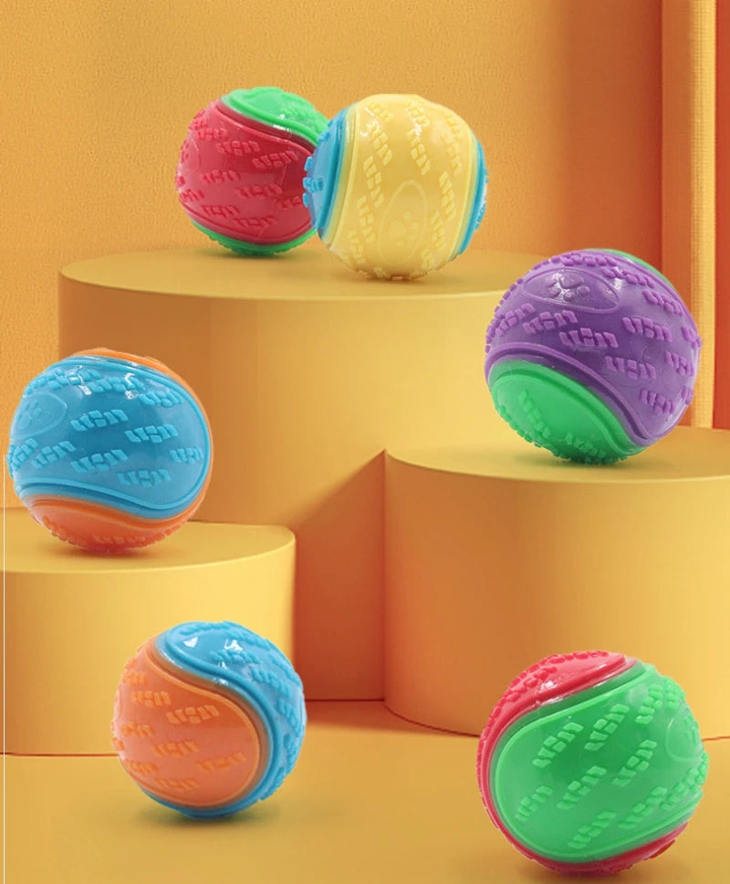 ZiloPets Interactive Squeaky Dog Ball – Durable Chew Toy for Teeth Cleaning & Play