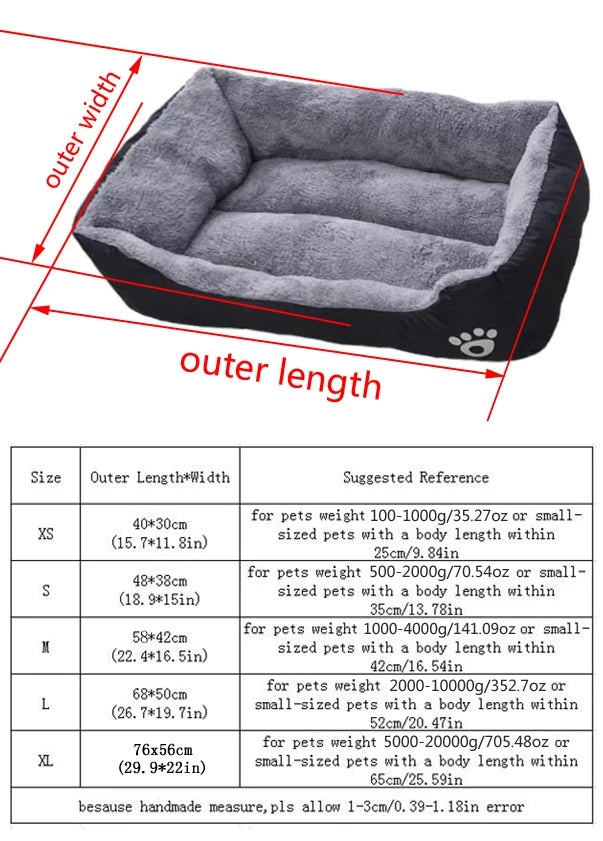 ZiloPets Plush Orthopedic Dog Bed – Soft Washable Pet Sofa Bed for Small, Medium & Large Dogs